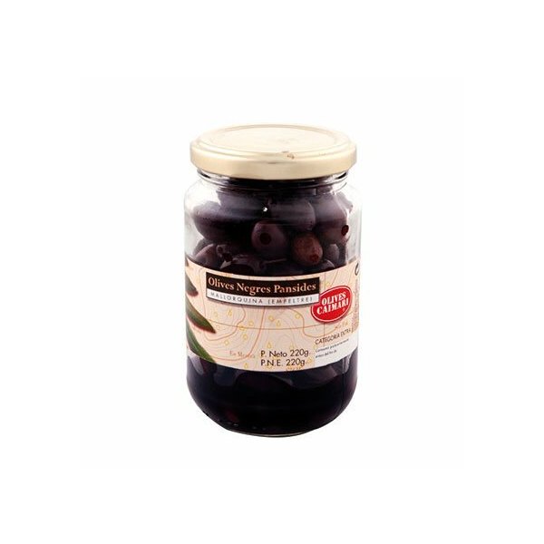Caimari Oliven Negra Pansida - schwarze Oliven 220g